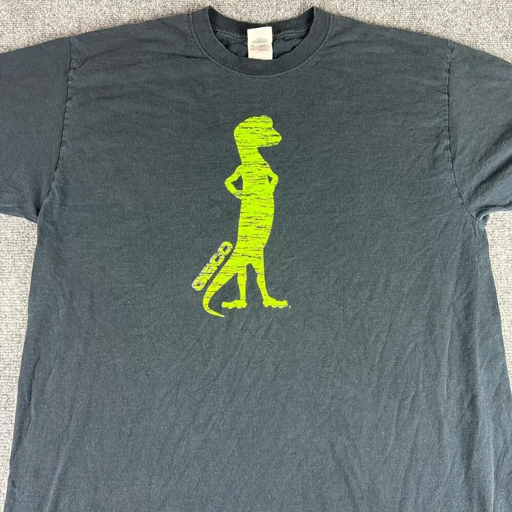 GEICO Gecko mascot promo black t-shirt - Picture 2 of 5